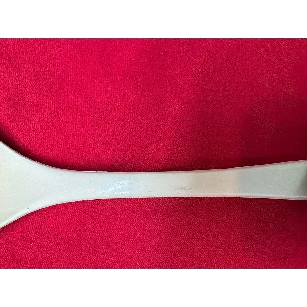 Vintage Ensar Corp Cream Plastic Soup Ladle 12
